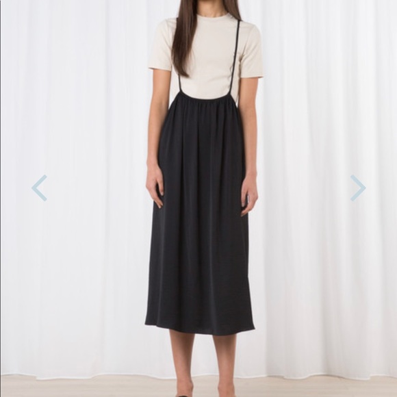 OAK + FORT Dresses & Skirts - Oak + Fort blue/grey A-line adjustable dress 2142